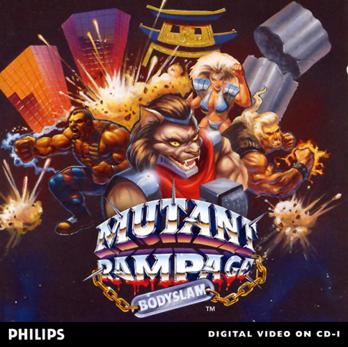 Mutant Rampage: Bodyslam box art for CD-i